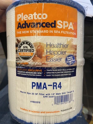 PMA-R4 - Master spa filter 30 sqft filter X268549 w/ 1.5" Male SAE & EPR SEALED - Image 1 of 3