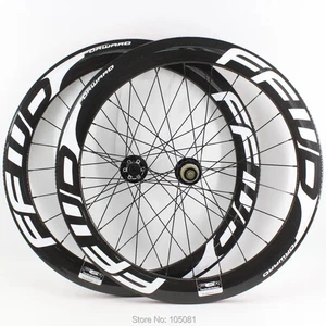 Juego de ruedas de carbono para bicicleta de carretera 700C 38/50/60/88 mm de profundidad freno de disco con superficie de freno - Imagen 1 de 24