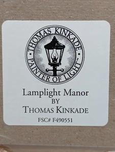 Impresión mate para coleccionistas Thomas Kinkade "Lamplight Manor" certificado de autenticidad sin abrir #F490551 - Imagen 1 de 13