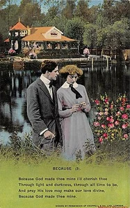 POSTCARD SONG CARDS Because (3) - Foto 1 di 1