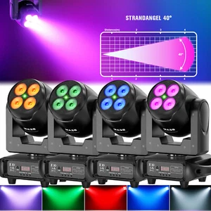 8stk 200W Laser Beam Moving Head 4 LED Bühnenlicht DMX RGBW DJ Disco Party Licht - Bild 1 von 20