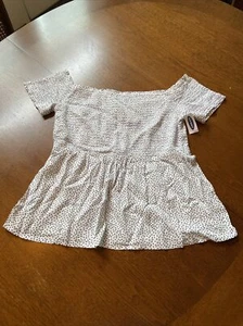Old Navy Smocked Off the Shoulder Blouse Size Large loc3 - Imagen 1 de 7