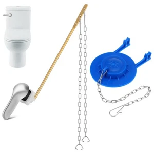 Toilet Parts Replacement Kit Handle Flush Lever Handles Side Mount - Bild 1 von 11