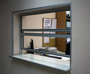 Schiebefenster aus Aluminium 1200x1200 mm mit Isolierglas und Doppelantrieb - Bild 1 von 9