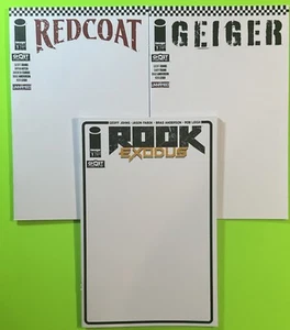 GEIGER REDCOAT ROOK EXODUS #1 BLANK VARIANT SET (NM) 2024 IMAGE GHOST MACHINE - Picture 1 of 4
