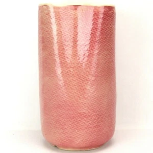 Jarrón de arpillera rosa Shawnee Pottery 880 EE. UU. E 10 pulgadas  - Imagen 1 de 7
