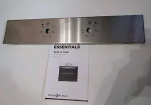 CURRYS ESSENTIALS CBCONX18 PANNELLO DI CONTROLLO FORNO FASCIA FRONTALE IN METALLO ORIGINALE - Foto 1 di 7