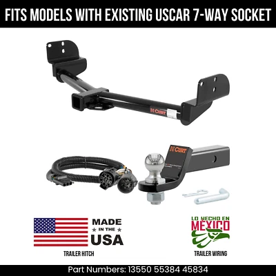 Enganche de remolque Lincoln Aviator 03-05 cable de 4 pines 178" ajuste de bola con enchufe USCAR Foto 1 de 4