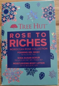 Tree Hut Rose to Riches Moroccan Rose Collection Bath and Body - Made in USA - Neu im Karton - Bild 1 von 3
