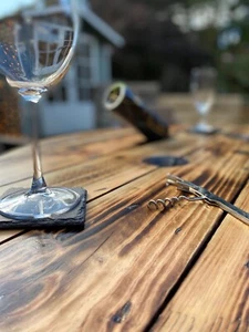 Dining Table (6-Seat) Up-Cycled Cable Reel - Picture 1 of 11