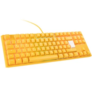 Ducky One 3 Yellow TKL Gaming Tastatur, RGB LED - MX-Clear - Bild 1 von 4