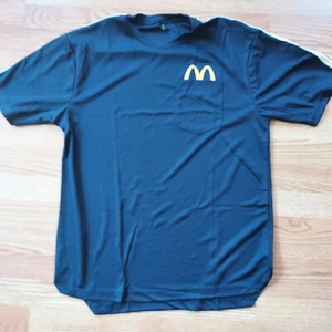 McDonald's Peeking Arch Crew Shirt Medium Brand New Navy Blue - Picture 1 of 3