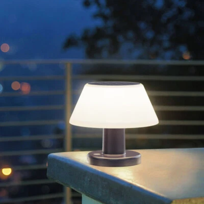 FOREVER SPEED Lámpara de Mesa LED Solar Regulable USB y Solar Recargable Batería Exterior Lámpara de Mesa