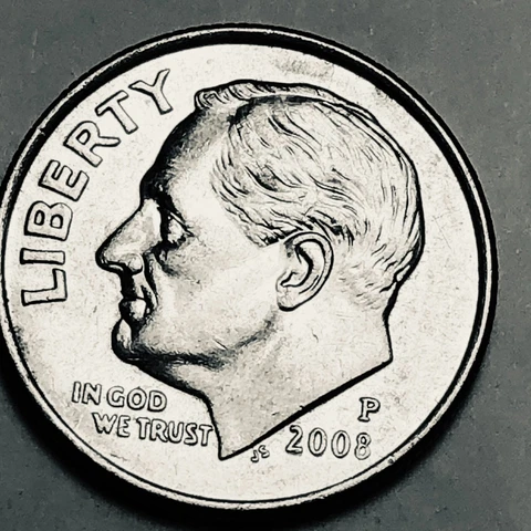 2008 P Roosevelt dime Cover