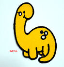 Cute Yellow Dinosaur Clothing Jacket Shirt Badge Iron/Sew on Embroidered Patch