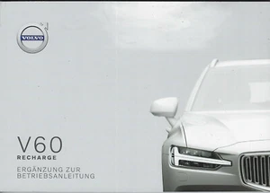 VOLVO V60 RECHARGE Ergänzung zur Betriebsanleitung 2021 Bedienungsanleitung BA - Picture 1 of 2