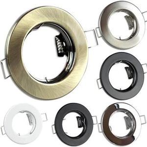 6x Set Einbaurahmen GU10 rund Rahmen Einbaustrahler Einbauspot LED Halogen MR16 - Bild 1 von 18