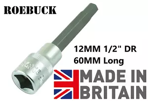 Allen Hex Socket Bit Key 12mm 1/2 Dr 60mm LONG ROEBUCK HIGH QUALITY RM 48 - Picture 1 of 1
