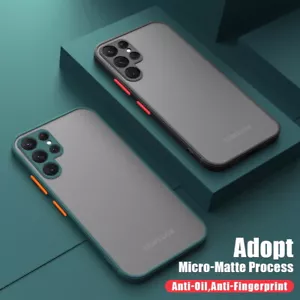 Für Samsung S25 S24 FE S23 Ultra S22 A16 A15 Stoßfest Hybrid Matt Hülle Cover - Bild 1 von 16