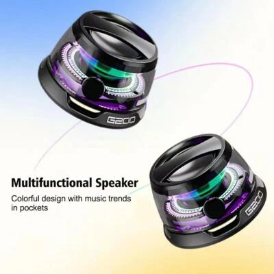 Magnetic Mini Bluetooth Speaker Portable G200 Holder Wireless Bluetooth Spe D3S9 - Photo 1/4
