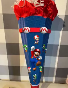 Schultüte / Zuckertüte BASTELSET Super Mario verschiedene Farben - Bild 1 von 7