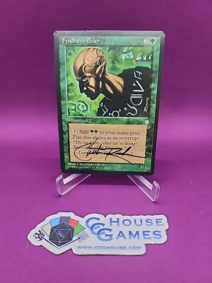 MTG Fyndhorn Elder Ice Age Signed Christopher Rush Misprint Hickey *CCGHouse* - Image 1 of 4