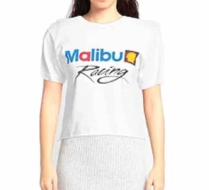 Local Authority Crop T Shirts Malibu Racing Womens Size Small White - Picture 1 of 9