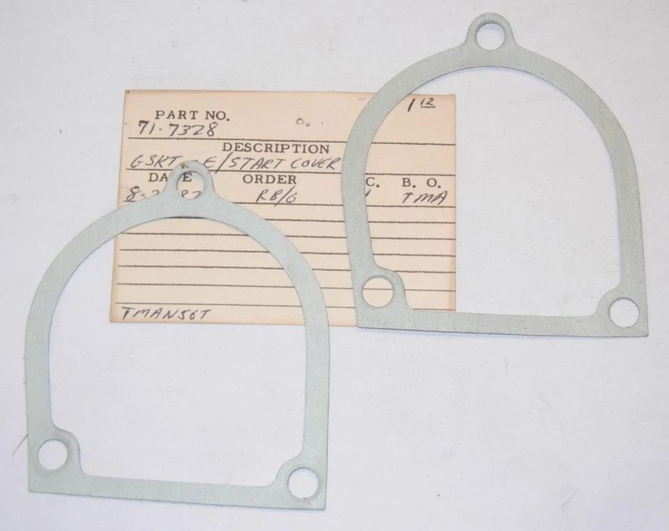 1982-on Triumph 750 T140ES electric starter cover gasket QTY=2 OEM UK 71-7328 - Imagem 1 de 1