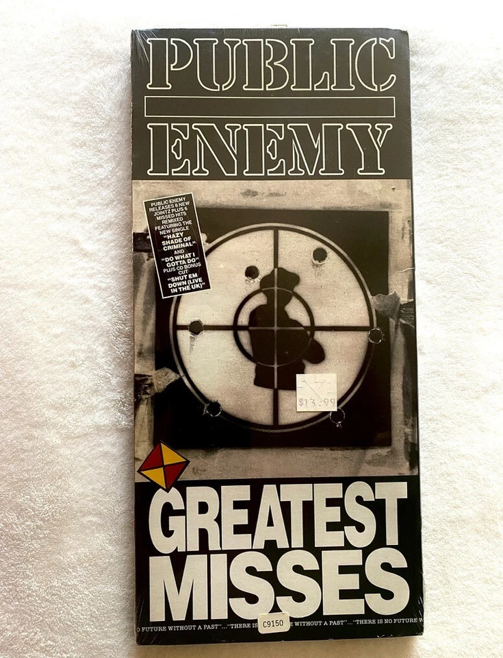 PUBLIC ENEMY SEALED LONGBOX CD GREATEST MISSES ALBUM PROMO HYPE STICKER DEF JAM - Image 1 of 4