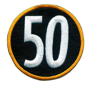 ✨3" RYAN SHAZIER #50 PITTSBURGH STEELERS Bügelbild Football Trikot PATCH-SHAYLIEVE - Bild 1 von 2