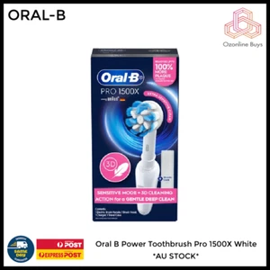 Oral B Power Toothbrush Pro 1500X White *AU STOCK* - Picture 1 of 1