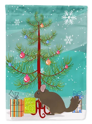 Chinchilla Christmas Flag Garden Size BB9242GF - Image 1 of 3