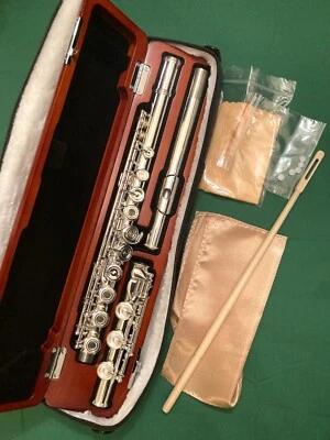 Nuevo Modelo Estudiante Flauta-Llaves Francesas, Pie Dividido E, B, Estuche de Madera y Cubierta Acolchada Foto 1 de 4