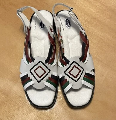 Sandalias Dr. Scholls Mujer Doble Air Pillo Plantillas Cuero Azteca Talla 8 M Foto 1 de 4