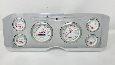 Juego de inserciones de panel de instrumentos GMC 1955 1956 1957 1958 1959 calibre 6 blanco Foto 1 de 4