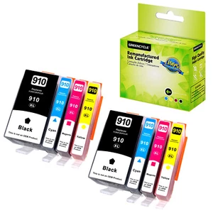 Compatible with HP 910XL Combo Ink Cartridges LOT for OfficeJet 8012 8014 8015 - Picture 1 of 9