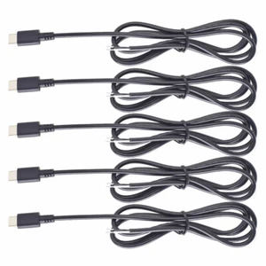 1 Stück 1 m/3,3 Fuß USB C Typ-C Stecker Kabel 2 Drähte Strom Zopf Kabel Schnur Zum Selbermachen - Bild 1 von 9