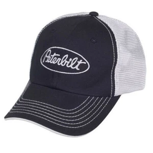Cappello/Cappello Peterbilt Trucks Motors rete posteriore nero camionista visiera sandwich camionista - Foto 1 di 1