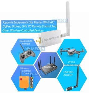 Wi-Fi Signal Booster Range Extender - 5.8GHz 4000mW For Drones UAV AP Router - Picture 1 of 7