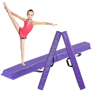 6FT Balance Beam Folding Floor Gymnastics Equipment for Kids with Non Slip Base - Picture 1 of 14
