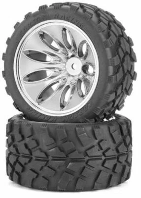 CARSON 1:10 RICAMBI SET 2 RUOTE RACING PER AUTO TRUGGY ART 500900047 - Immagine 1 di 2