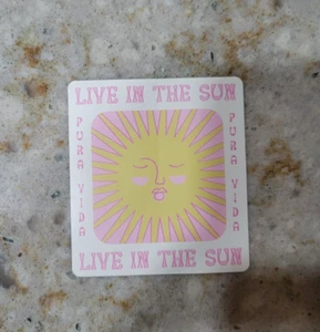 New Pura Vida June 2024 Monthly Bracelet Club Live in the Sun STICKER - Picture 1 of 1