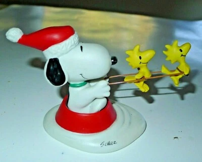 Hallmark Peanuts Gallery JOLLY HOLIDAYS SNOOPY & WOODSTOCK Figur - Bild 1 von 4