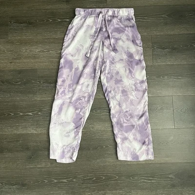 Nordstrom 100% Silk Washable Sleepwear Pajama Pants Womens Small Lavender - Image 1 of 4