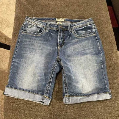 Earl Jean Denim Shorts Size 10 Bermuda Blue - Image 1 of 4