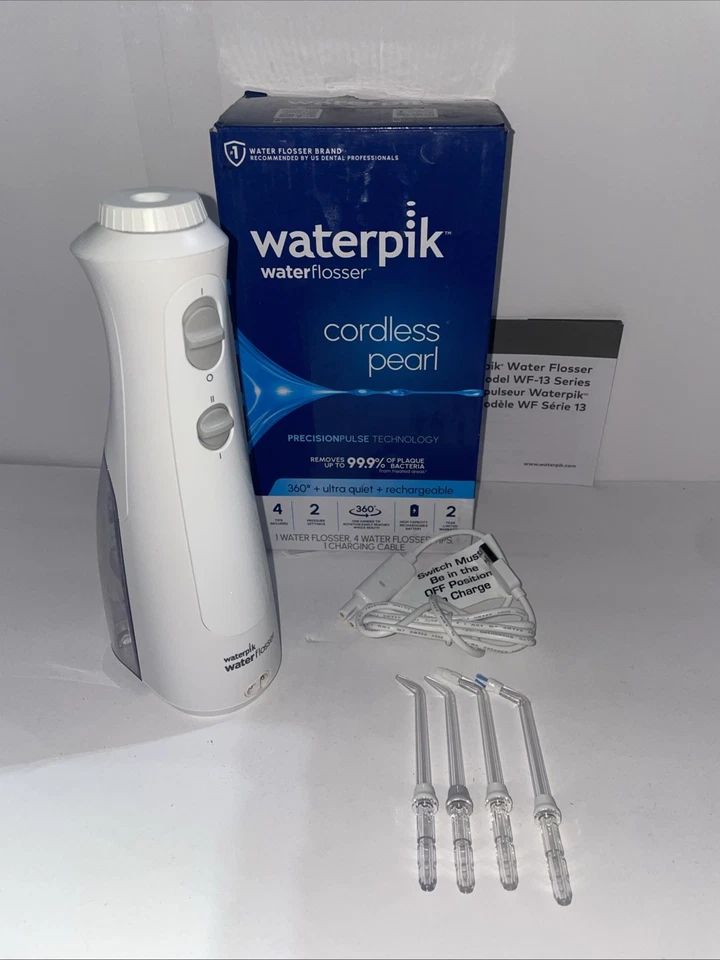 Waterpik Inalámbrico Perla Recargable Portátil Agua Hilo dental Dientes Encías ¡Leer!! Foto 1 de 1