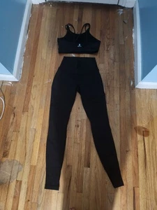 Lululemon Lilybody Black Bra And Pants Set - Picture 1 of 2