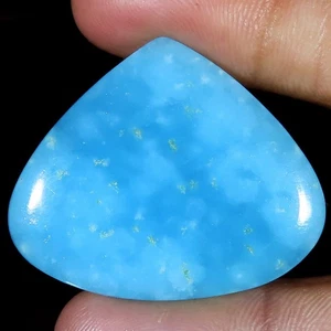 natural HEMIMORPHITE heart cabochon loose gemstone 52.90 Carat. (40 x 33 x 5 mm) - Picture 1 of 6