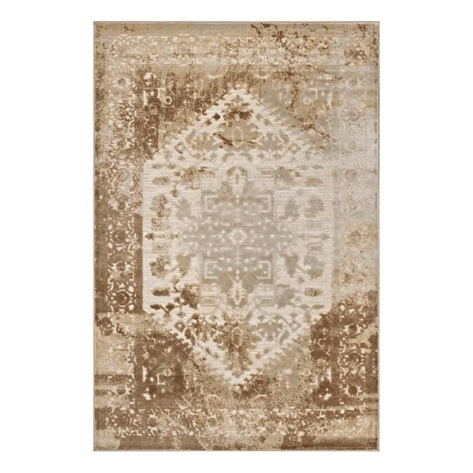 Modway Vintage Medallion 8' ' In Area Rug Tan and Cream Finish R-1094A-810