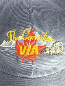 Sombrero de tren de pasajeros de Canadá; gorra Canadian VIA Railways - Imagen 1 de 23